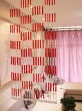 Decoration Material of Red Long Tube Curtain