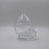 750ml Glass Bottle Skull Shape Vodka Glass Bottle Crystal Cap