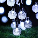 Solar Powered Globe String Lights 30 LED Crystal Ball Christmas Fairy String Light for Outdoor Xmas Tree Garden Path Patio Home Lawn Holiday Wedding Deco