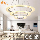 Fancy Three Round Crystal Pendant Lamp for Hotel Project