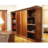 Oppein High Quality American Brown Wooden Book Cabinet (SG21127A247)