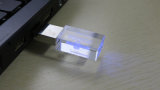 Luminous Glass Crystal Metal USB Flash Drive