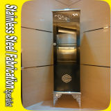Keenhai Custom-Made Stainless Steel+Clear Glass Jewelry Display Cabinet