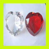 Optic Heart Shaped Crystal Clear Diamond for Wedding Favor