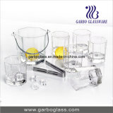 7PCS Glass Ice Bucket Set for Whisky in Summer