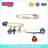 Fancy Gold Plated Lovely Enamel Brooch Pins with Charms #51243