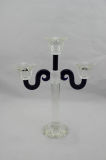Crystal Candle Holder with 3 Posts (KLS120718-6C)