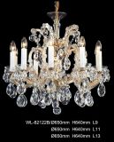 Crystal Chandelier with Glass Chains