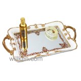 Gold Vanity Tray, Perfume Tray Home Decoration