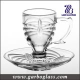 3oz Small Glass Tea Set of Cup & Saucer (TZ-GB09D0303TW)