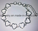 Custom 925 Sterling Silver Heart Bracelet