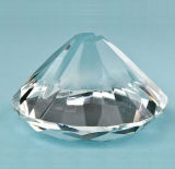 Diamond Shape Crystal Card Stand, Glass Card Holder