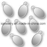 Customized Engraved Oval Logo Tags 4.5X9mm for Bracelet Tail Chain