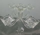 Crystal Candle Holder with Five Poster for Home Decoration