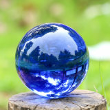 Clear Crystal Glass Ball of Photograph Using