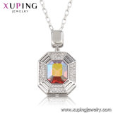 43241 Xuping Fashion 8 Gram Colorful Stone Necklace Designs Made with Crystals From Swarovski