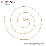 44765 Xuping Jewelry Gold Plated Chain Necklace, Latest Design 18K Gold Cross Necklace