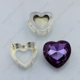 Heart Rhinestones Sew on Crystal Glass Stones with Claw Crystal Rhinestone Trimming