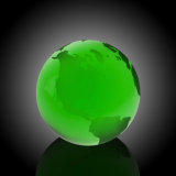 Green Globe with Flat Bottom (#970-C1113)