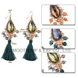 Wholesale Fashion Designs Rhinestone Beaded Tassel Earring Women Jewelry