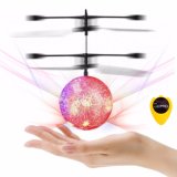 Red Colorful Ball Induction Aircraft Toy with Remote Control Switch