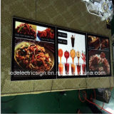 Wall Mounted Price List Advertising Display LED Light Box for Restaurant