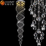 China Restaurant Hanging Wholesale Stairs Crystal Pendant Light Fixtures (OM88505-500)