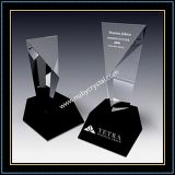 9 Inch Tall Crystal Excel Tower Award Trophy with Black Crystal Base (NU-CW770)