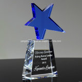 Exquisite Transparent Crystal Trophy for Business Gift