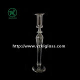 Glass Candle Holder for Wedding Decoration with Single Post (DIA 8*21)