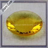 Oval Brrilant Yellow Glass Beads for Fashion Jewelry