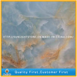China Natural Polished Luxury Blue Onyx for Interior Decoration Floor/Wall
