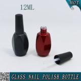 Empty 12ml Unique Shaped Color Painting Glass Nail Gel Polish Bottle