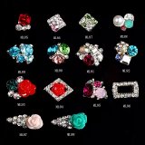 3D Glitter Charms Rhinestones Metal Decals for Nail Art Beauty Decoration