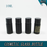 10ml Small Cylinder Black Essential Oil Cosmetic Glass Bottle