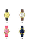 Grace Date Display Crystal Leather Belts Quartz Watch