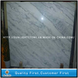 Chinese Carrara White Marble Slabs for Flooring Tiles, Kitchen Countertops