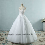 Pearl Crystal Bridal Lace Wedding Dress Lace up Back