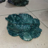Semi Precious Stone Crystal Quartz Blood Stone Toad Carving Statue