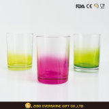 Coloured Printed Glass Tumbler Cup for Drinking