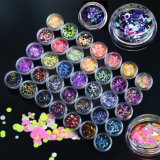 Mermaid Nail Sequins Round Glitters Manicure Nail Art Tips Decorations