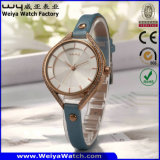 Fashion OEM ODM Leather Strap Quartz Gift Watch for Women (WY-001A)