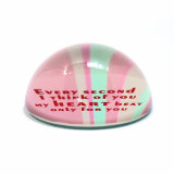 Wholesale America Style Transparent Glass Paperweight Hx-8361