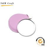 Promotional Pink PU Pocket Mirror for Female Gift