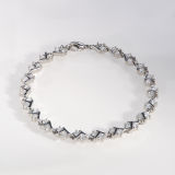 New Selling Custom Design Stainless Steel with White Crystal (CP-JS-BS-0656)