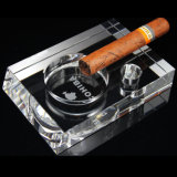 High-End Luxury Design Holder One Cigar Transparent Pattern&Classic Style Austrian Crystal Cigar Ashtray