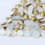 Wholesale Opal Glass Machine Cut Chatons Rhinestone Beads