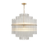 Modern Large Luxury Round Ring LED Crystal Chandelier for Hotel Lighting