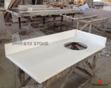 White Artificial Quartz Stone Countertops for Kitchen and Bathroom