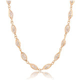New Fashion Dubai 18K Gold Jewelry Crystal Necklace for Women
